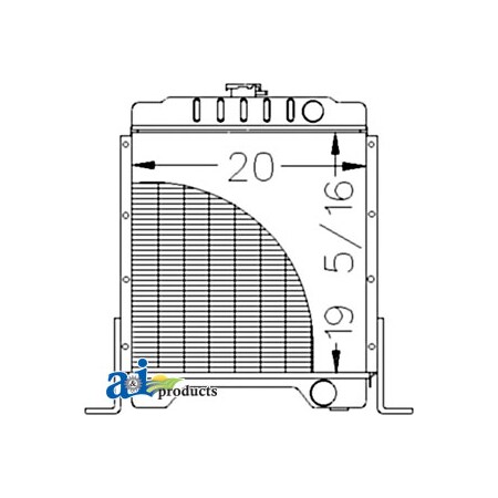 A & I Products Radiator 11" x32" x29" A-301877A2